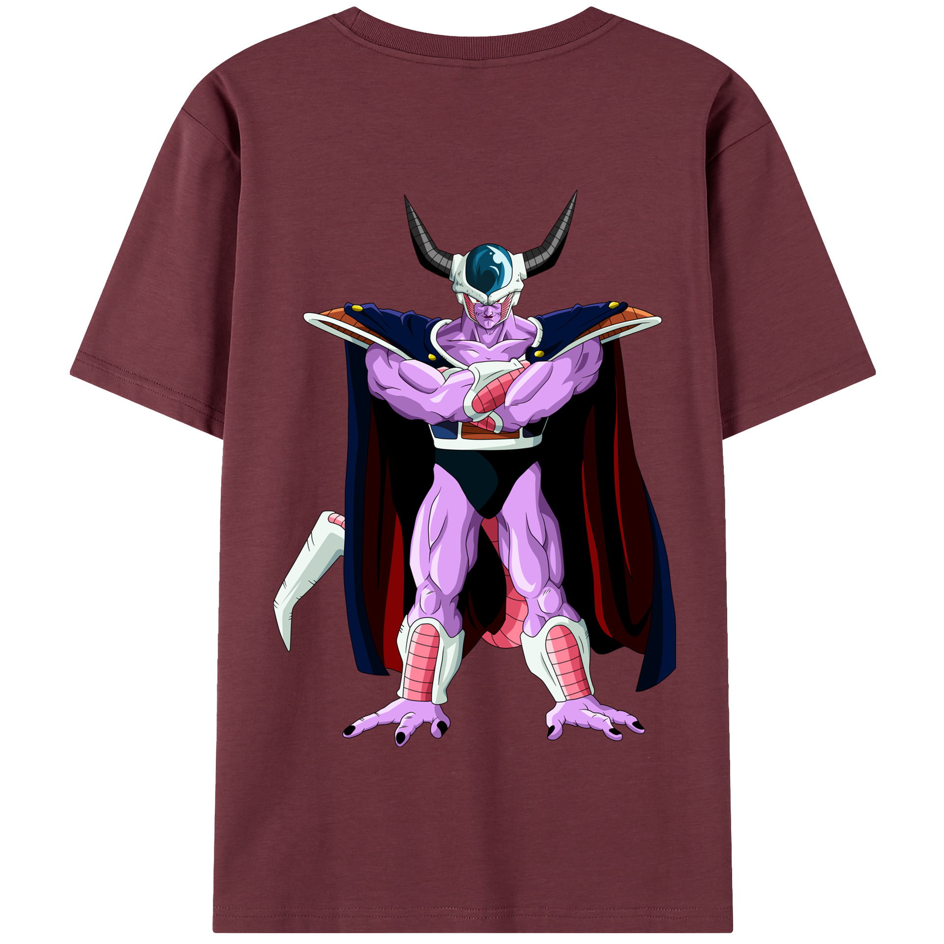 （画像用） ドラゴンボール コルド大王 DRAGON BALL King Cold 綿100％半袖Tシャツ（背面プリント）